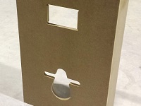 Verkleidung Typ Kasten, roh, für WiCi Bati Waschbecken auf Wand-WC integriert